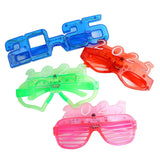 LED Eye Frame Plastics Party Glass New Year Eve 2025 Glasses Music Festival Eyeglasses Photostudio Decoration 4PCS random color In Australia - Darrahopens