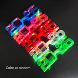 LED Eye Frame Plastics Party Glass New Year Eve 2025 Glasses Music Festival Eyeglasses Photostudio Decoration 4PCS random color