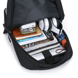 Fashion Backpack Three Piece Color Computer Business Bag Shoulder Men's Hiking Water (Grey, 30X10X41CM)