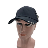 Unisex Pin Iron Ring Baseball Hat Hip Hop Snapback Caps Solid Casual Fitted Trucker Hats Women Outdoors Sun Cap In Australia - Darrahopens