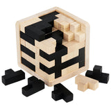 Wooden Brain Teaser Puzzle Cube Wooden Puzzles T-shaped Jigsaw Logic Puzzle Educational Toy for Kids and Adults In Australia - Darrahopens