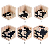 Wooden Brain Teaser Puzzle Cube Wooden Puzzles T-shaped Jigsaw Logic Puzzle Educational Toy for Kids and Adults In Australia - Darrahopens