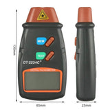Digital Laser Non-Contact Tachometer RPM Range Photoelectric Speed Meter Tester 2.5-99999RPM, 3 Reflective Tapes Included