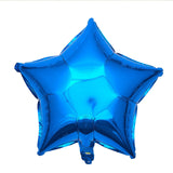 Blue Star Shape Foil Balloon, 10pcs Big Mylar Helium Balloons for Birthday Party Wedding Party Decoration 24 Inch In Australia - Darrahopens