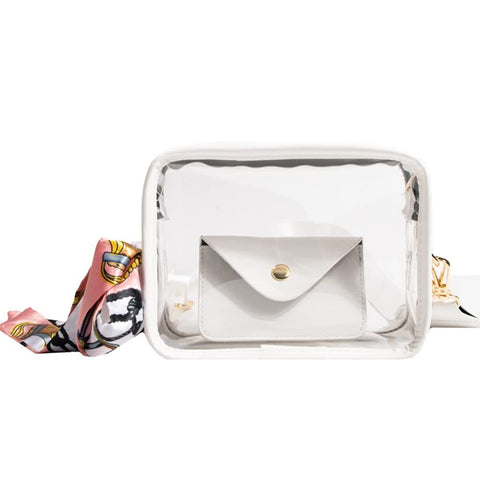 Clear Crossbody Bag Stadium Approved Clear Shoulder Purse with Adjustable Strap Wristlet Clutch for Concert Sports In Australia - Darrahopens