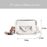 Clear Crossbody Bag Stadium Approved Clear Shoulder Purse with Adjustable Strap Wristlet Clutch for Concert Sports In Australia - Darrahopens