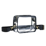 Clear PVC Crossbody Bag Stadium Approved Transparent Shoulder Phone Purse with Wide Strap for Sports Concerts In Australia - Darrahopens