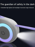 Automatic 360° Retractable Dog Leash LED Luminous, Strong Nylon Tape 10ft , Best Dog Leash for Dogs, Ergonomic