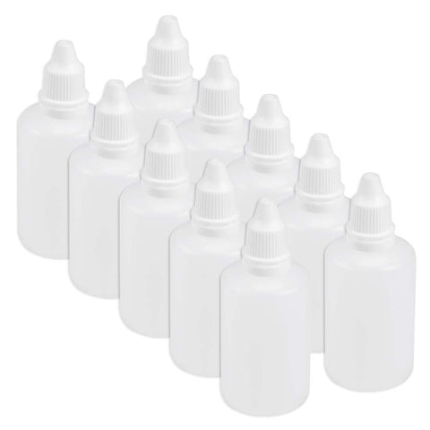 Plastic Dropper Bottle, 50ml/1.7oz Small Mouth Drop Bottles Empty Squeezable Liquid Dropper Bottle 10pcs In Australia - Darrahopens