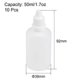 Plastic Dropper Bottle, 50ml/1.7oz Small Mouth Drop Bottles Empty Squeezable Liquid Dropper Bottle 10pcs
