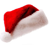 Red Christmas Velvet Santa Hat, Unisex Xmas Holiday Santa Hat with Classic Comfortable Fur Christmas Accessories New Years In Australia - Darrahopens