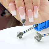 2Pcs Diamond Nail Drill Bit Rotary Burr Manicure Pedicure Grinding Head Nail Cutters for Professional and Home Use In Australia - Darrahopens