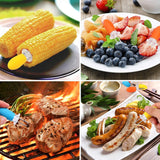 Corn Holders, 4Pcs Corn Cob Holders Stainless Steel Corn on The Cob Holders BBQ Fork Skewers for Home Cooking Parties Camping In Australia - Darrahopens