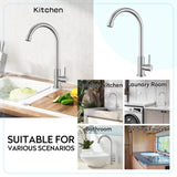 Kitchen Faucet Cold Water Only Brushed Nickel Kitchen Sink Faucet Single Handle Cold Faucet Bar Sink Faucet Outdoor In Australia - Darrahopens
