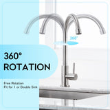 Kitchen Faucet Cold Water Only Brushed Nickel Kitchen Sink Faucet Single Handle Cold Faucet Bar Sink Faucet Outdoor In Australia - Darrahopens