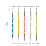 20-Piece Professional Nail Art Brushes Set, Dotting Tools, Dust Brush, Nail Drawing Pen for Perfect Manicure and Detailed Designs In Australia - Darrahopens