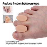 Gel Toe Separators,8 Pairs Toe Spacers To Straighten Overlapping Toes Toes Separator Soft Silicone Relieve Pain Reduce Friction