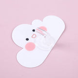 4PCS Cloud Shaped Hooks,Wall Mounted Key Holder Self-Adhesive Hook Rack Cute Coat Hook for Bathroom, White