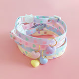4 different colored Breakaway Cat Collar(S),Pendant Kitten Collar Cute Cat Collar with heart-shaped Ideal for Cats In Australia - Darrahopens