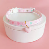 4 different colored Breakaway Cat Collar(S),Pendant Kitten Collar Cute Cat Collar with heart-shaped Ideal for Cats In Australia - Darrahopens