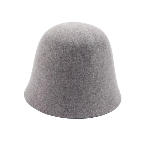 grey Vintage Bucket Hat Women Winter Fisherman Hats Hip Hop Caps Fashion Flat Hats for women and teens M（56-58cm）