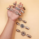 6 Pieces silvery Vintage Shirt Dress Cardigan Clip, Waist Clip for Women, Sweater Shawl Brooch Jacket Clip for Clothing
