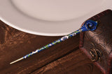 blue Vintage Hair Stick With Calla Chinese Traditional Style Fashion Hair Chopsticks Hairpin (15cm in length)
