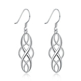 Elegant Dangle Earrings With Post for Women Girls Hypoallergenic Fashion Plated Dangling Silver Dangle Earrings, Good Luck In Australia - Darrahopens