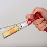 apple Corer, Stainless Steel Kitchen Gadget Tool Fruit Seeder Core Remover Fruit Vegetable Tools Apple Pear Corer Easy Twist