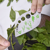 Herb Stripper Tool Leaf Stripper 9 Holes Herb Zip Tool Herb Chopper 2 in 1 Kitchen Gadgets for Thyme Rosemary Basil In Australia - Darrahopens