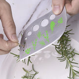 Herb Stripper Tool Leaf Stripper 9 Holes Herb Zip Tool Herb Chopper 2 in 1 Kitchen Gadgets for Thyme Rosemary Basil In Australia - Darrahopens