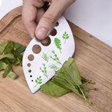 Herb Stripper Tool Leaf Stripper 9 Holes Herb Zip Tool Herb Chopper 2 in 1 Kitchen Gadgets for Thyme Rosemary Basil In Australia - Darrahopens
