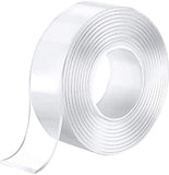 Transparent Strong Washable Adhesive Traceless Gel Tape,Removable and Reusable Sticky Anti Slip Tape for Home,(9.84 FT) In Australia - Darrahopens