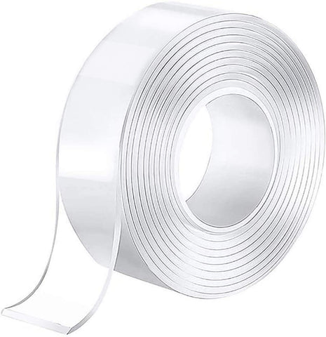 Transparent Strong Washable Adhesive Traceless Gel Tape,Removable and Reusable Sticky Anti Slip Tape for Home,(9.84 FT) In Australia - Darrahopens