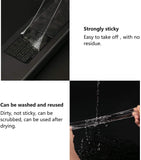 Transparent Strong Washable Adhesive Traceless Gel Tape,Removable and Reusable Sticky Anti Slip Tape for Home,(9.84 FT) In Australia - Darrahopens