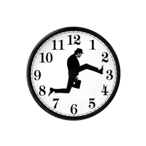 Ministry of Silly Walks Watch Time Clocks for Employees Small Business Creative Wall Clock Clock, Ministry  (Black) In Australia - Darrahopens