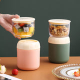 Insulated Yogurt Container with Topping Cereal or Oatmeal bowl, Portable 2-in-1 Food Storage Granola, Snack, Breakfast （3pcs） In Australia - Darrahopens