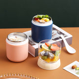Insulated Yogurt Container with Topping Cereal or Oatmeal bowl, Portable 2-in-1 Food Storage Granola, Snack, Breakfast （3pcs） In Australia - Darrahopens