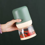 Insulated Yogurt Container with Topping Cereal or Oatmeal bowl, Portable 2-in-1 Food Storage Granola, Snack, Breakfast （3pcs）