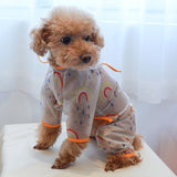 Dog Rainbow Raincoat Light Rain Jacket Waterproof Cats Pet Puppy Clear Transparen Coat with Hoodie Raincoat Rainwear In Australia - Darrahopens