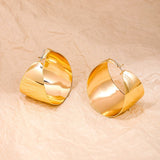 Earrings Vintage Thick U/C Shape Hypoallergenic SILVER Plated Geometric  Earrings Jewelry for african Girls Women Wedding （2pcs）