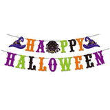 Halloween Hanging Swirl Banner Set Bat Witch Skull Spider Ghost Spiral Happy Halloween Party Decoration Kit
