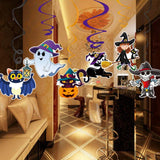 Halloween Hanging Swirl Banner Set Bat Witch Skull Spider Ghost Spiral Happy Halloween Party Decoration Kit In Australia - Darrahopens