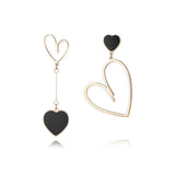 Rose Gold Hypoallergenic Stainless Steel Dangle Drop Earrings Dangling, Cute Asymmetrical Earrings, Gift Valentine's Day （2pcs） In Australia - Darrahopens