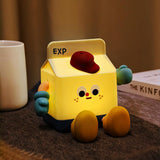 Milk Box Night Light, Fun Night Lamp for Kids, Dimmable Touch Contral Rechargeable Silicone Nursery Lamp, NightLights for Toddler In Australia - Darrahopens