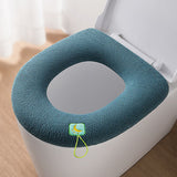 4 PackThicker Soft Bathroom Warmer Handle Toilet Seat Cover Pad Stretchable Washable and Easy Installation Cushioned Lid Seat In Australia - Darrahopens