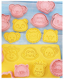 8 PCS Animal Cookie Cutters 3D Forest Animal Embossing Cutters for Baking DIY Baking Tools(Animal Head ,8) In Australia - Darrahopens