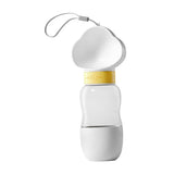 Dog Water Bottle,Convenient Dog Water Dispenser,Leak Proof Puppy Water Bowl,Pet Water Bottle with Dog Food Container (White)