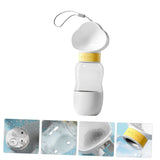Dog Water Bottle,Convenient Dog Water Dispenser,Leak Proof Puppy Water Bowl,Pet Water Bottle with Dog Food Container (White)