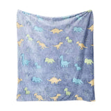 Glow in The Dark Throw Blanket, Dinosaurs Blanket for Boys, Luminous Kids Blanket, Soft Blankets for Birthday Christmas In Australia - Darrahopens